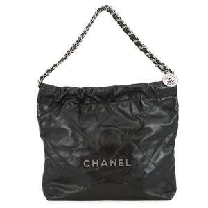 Chanel Black 22 Matelassé Small